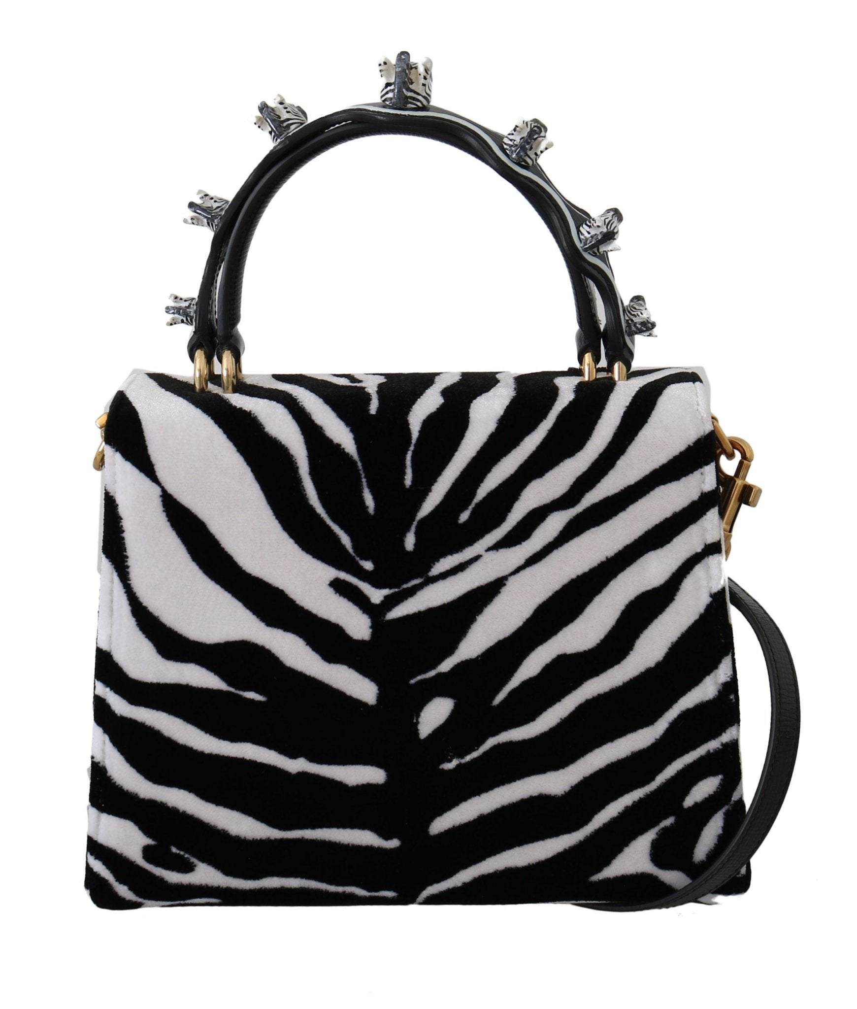 Black White Zebra Crossbody WELCOME Purse Bag - coffeewithmee2Dolce & GabbanaP0079S