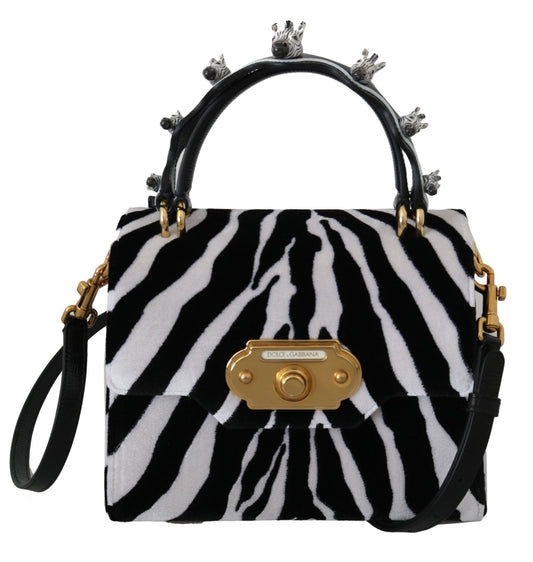Black White Zebra Crossbody WELCOME Purse Bag - coffeewithmee2Dolce & GabbanaP0079S