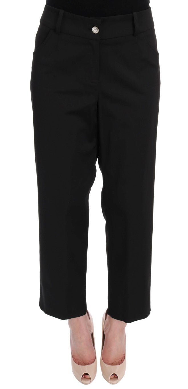 Black Wool Capri Dress Pants - coffeewithmee2BENCIVENGAP2223S