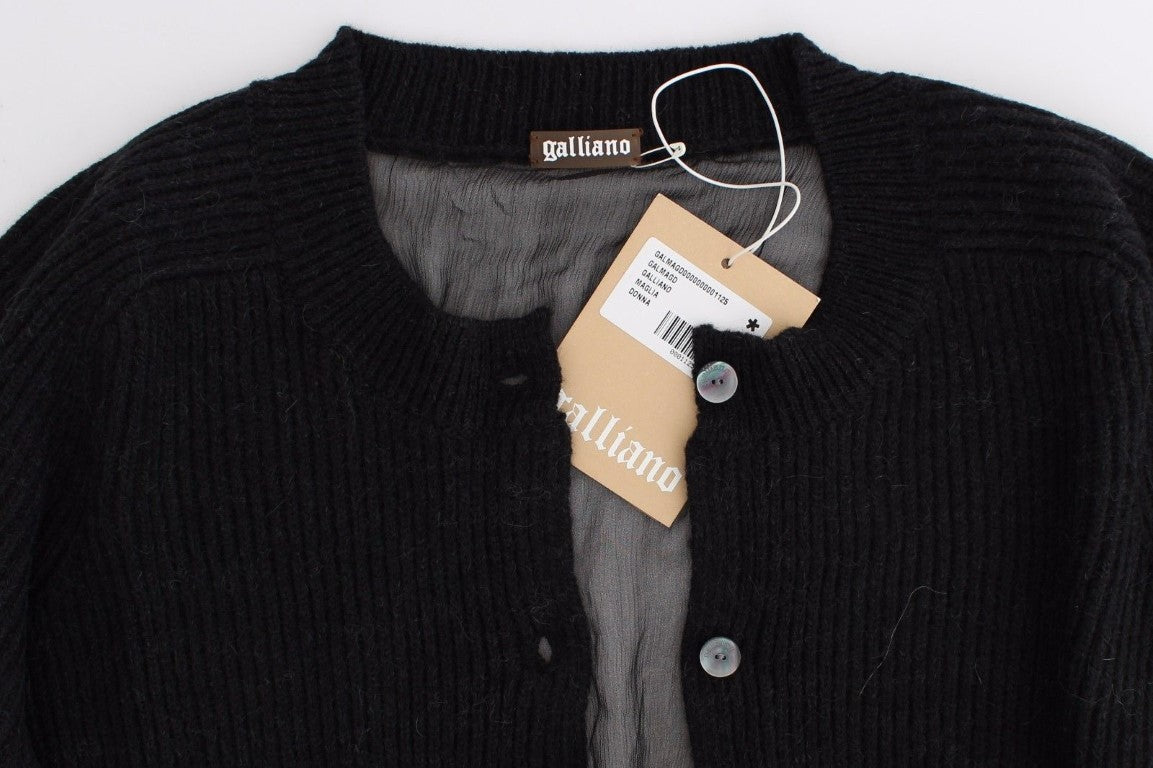 Black wool cardigan - coffeewithmee2John GallianoP0505S
