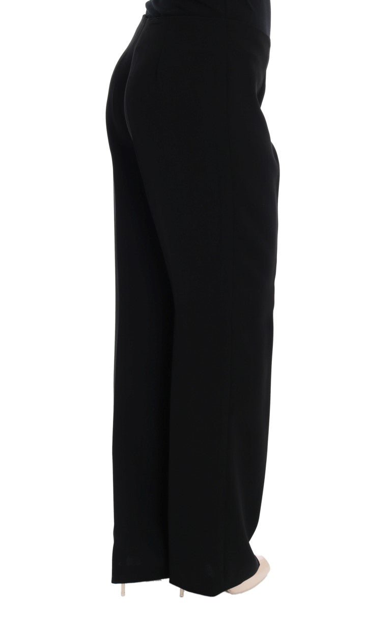 Black Wool Straight Fit Dress Pants - coffeewithmee2BENCIVENGAP2221S