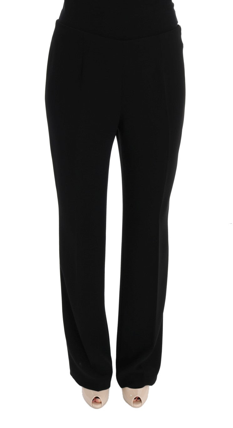 Black Wool Straight Fit Dress Pants - coffeewithmee2BENCIVENGAP2221S