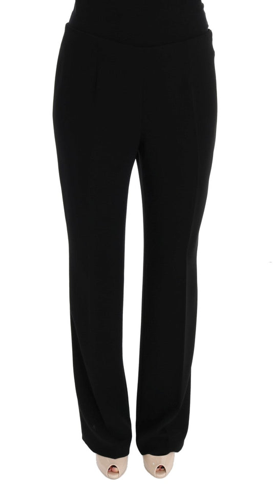 Black Wool Straight Fit Dress Pants - coffeewithmee2BENCIVENGAP2221S