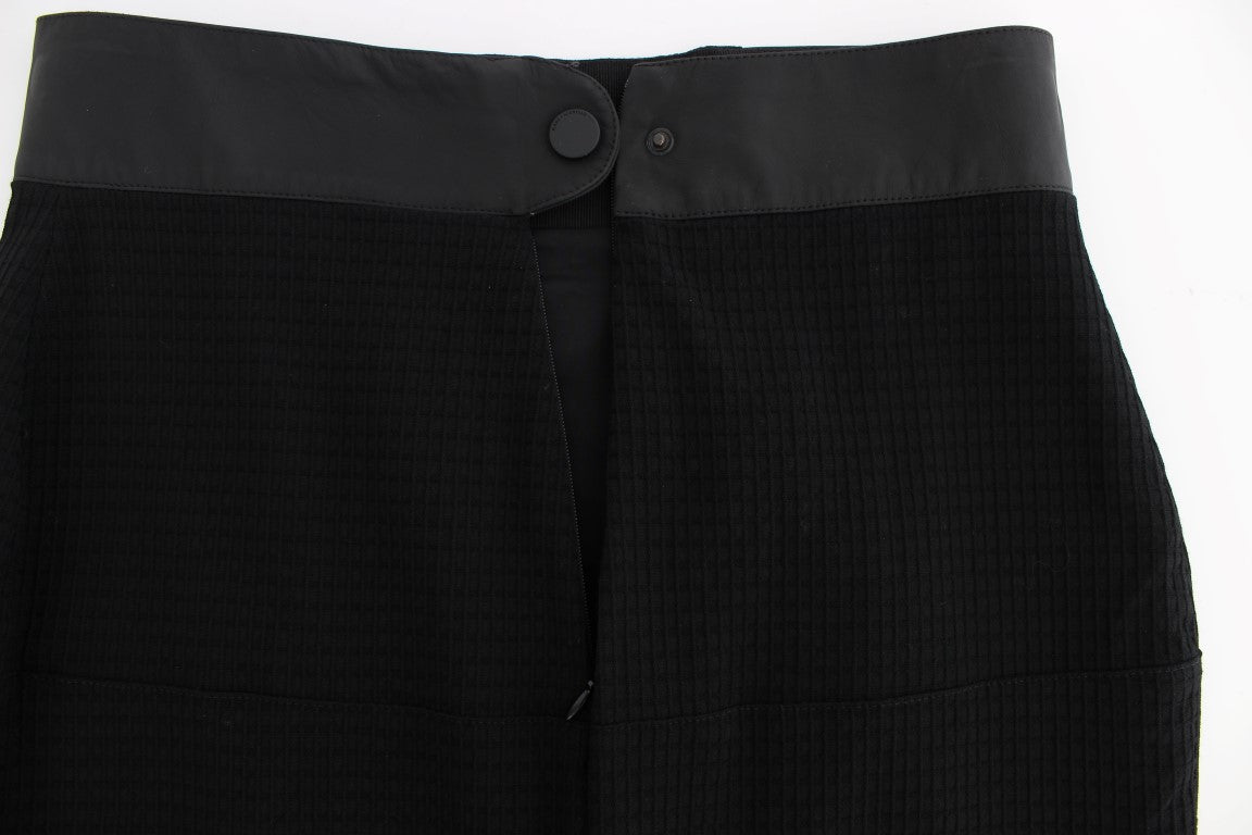 Black Wool Straight Pencil Skirt - coffeewithmee2Karl LagerfeldP1717S