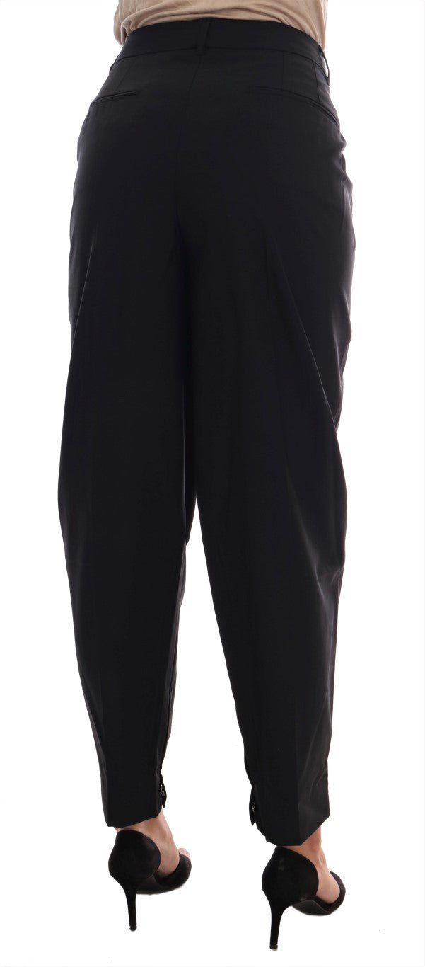 Black Wool Stretch Dress Pants - coffeewithmee2Dolce & GabbanaP2166S