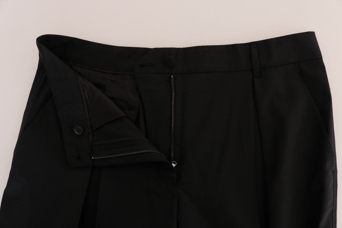 Black Wool Stretch Dress Pants - coffeewithmee2Dolce & GabbanaP2166S