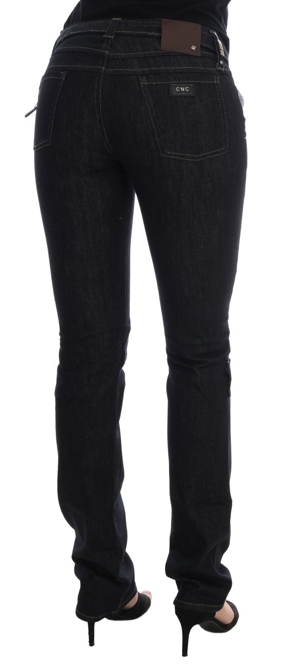 Blue Cotton Stretch Slim Fit Jeans - coffeewithmee2Costume NationalP2124S