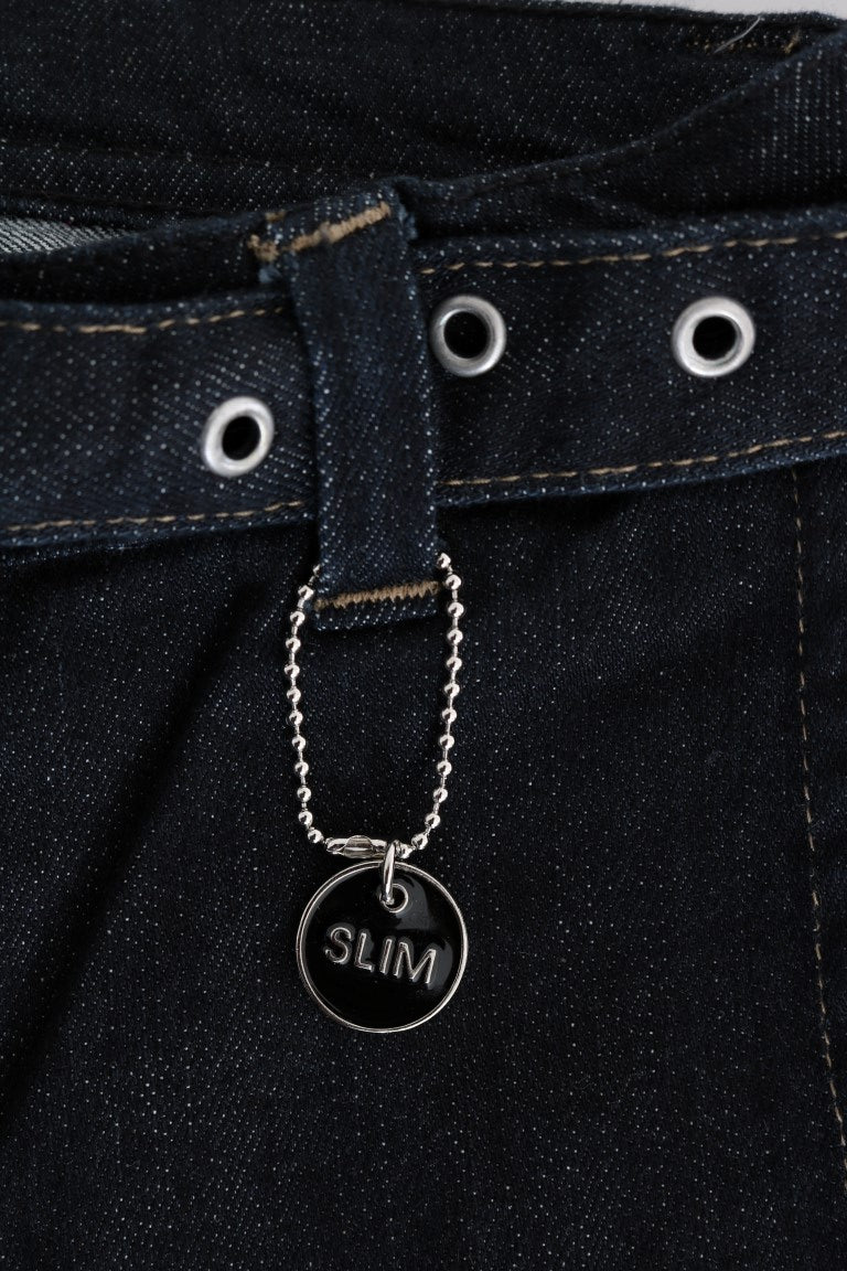 Blue Cotton Stretch Slim Fit Jeans - coffeewithmee2Costume NationalP2124S