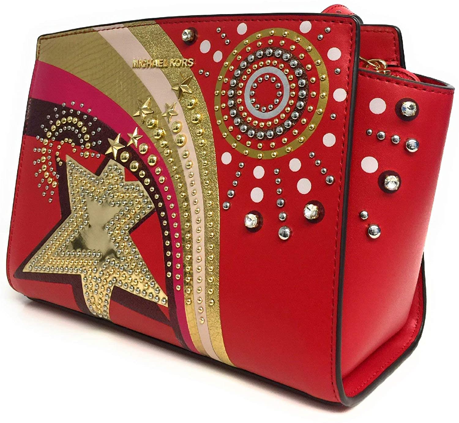 Selma Medium Firework Bright Red Messenger Bag - coffeewithmee2