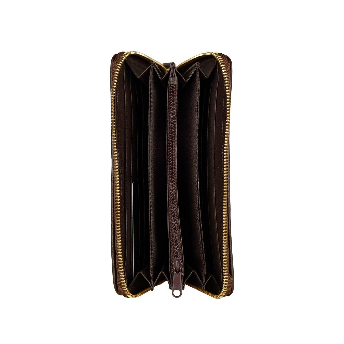 Brown Calf Leather Python Print Wallet - coffeewithmee2