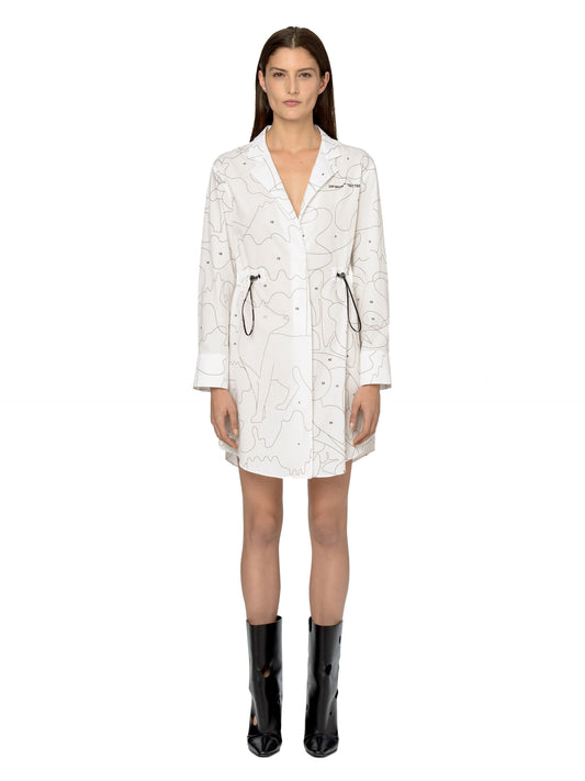 Fab-white Off-white Dress