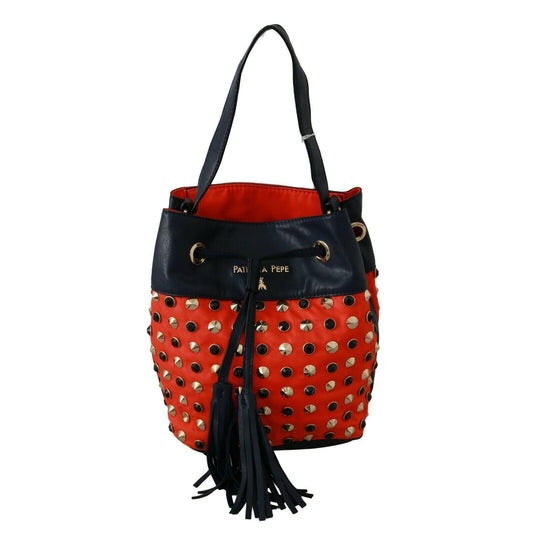 Red Nylon Shoulder Purse Drawstring Women Tote Bag - coffeewithmee2