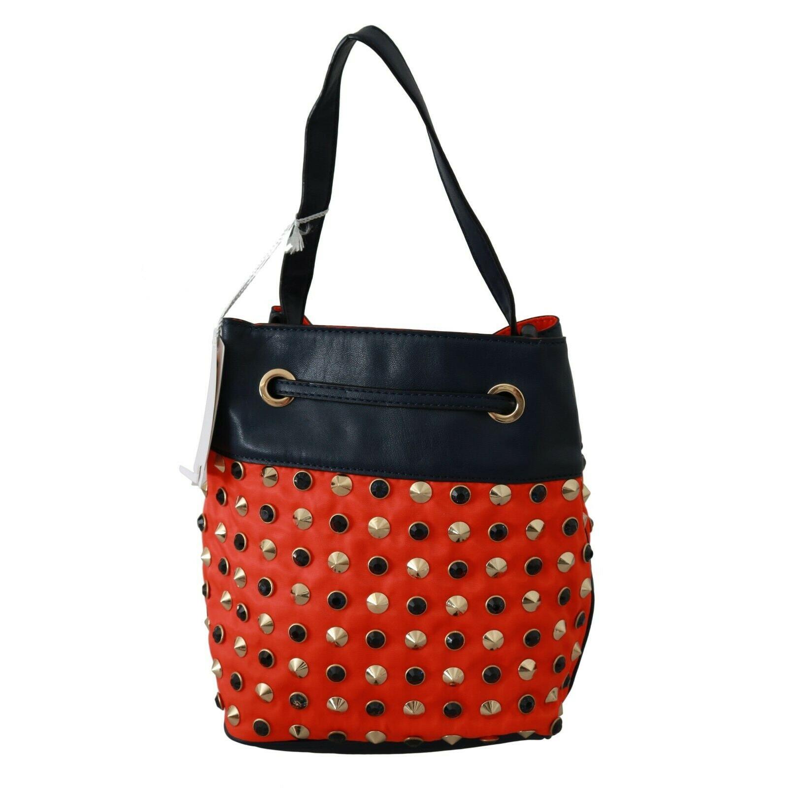 Red Nylon Shoulder Purse Drawstring Women Tote Bag - coffeewithmee2