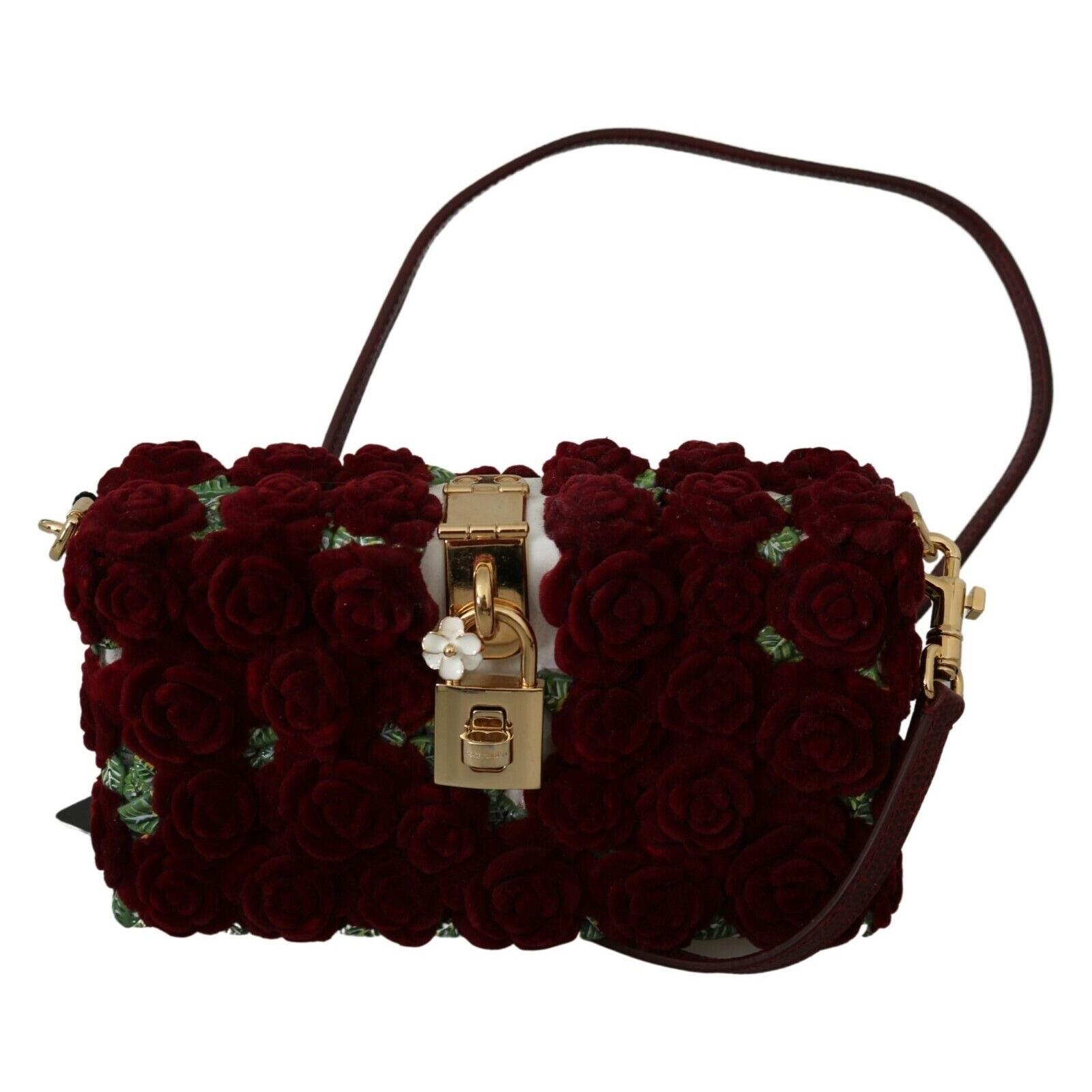 Red Roses Gold Padlock Resin Evening Clutch Borse Bag BOX - coffeewithmee2