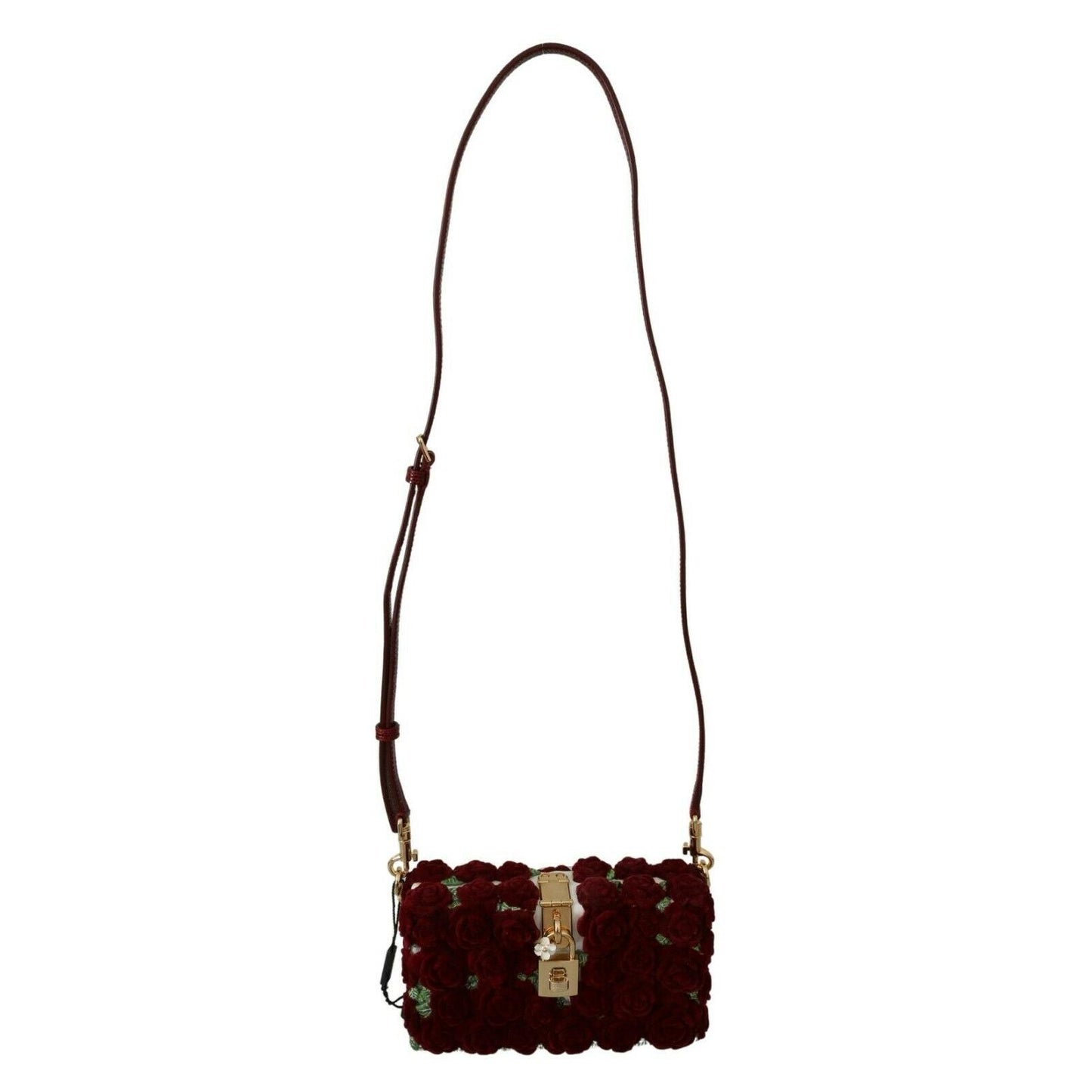Red Roses Gold Padlock Resin Evening Clutch Borse Bag BOX - coffeewithmee2