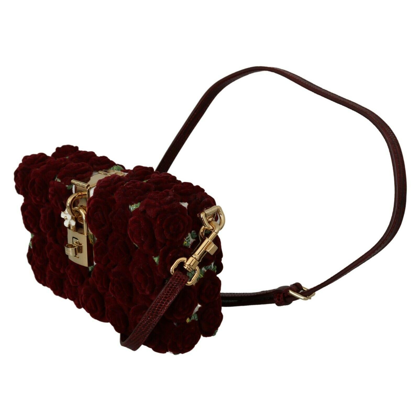 Red Roses Gold Padlock Resin Evening Clutch Borse Bag BOX - coffeewithmee2