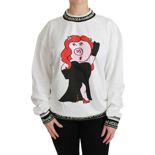 White Pig of the Year Pullover Sweater