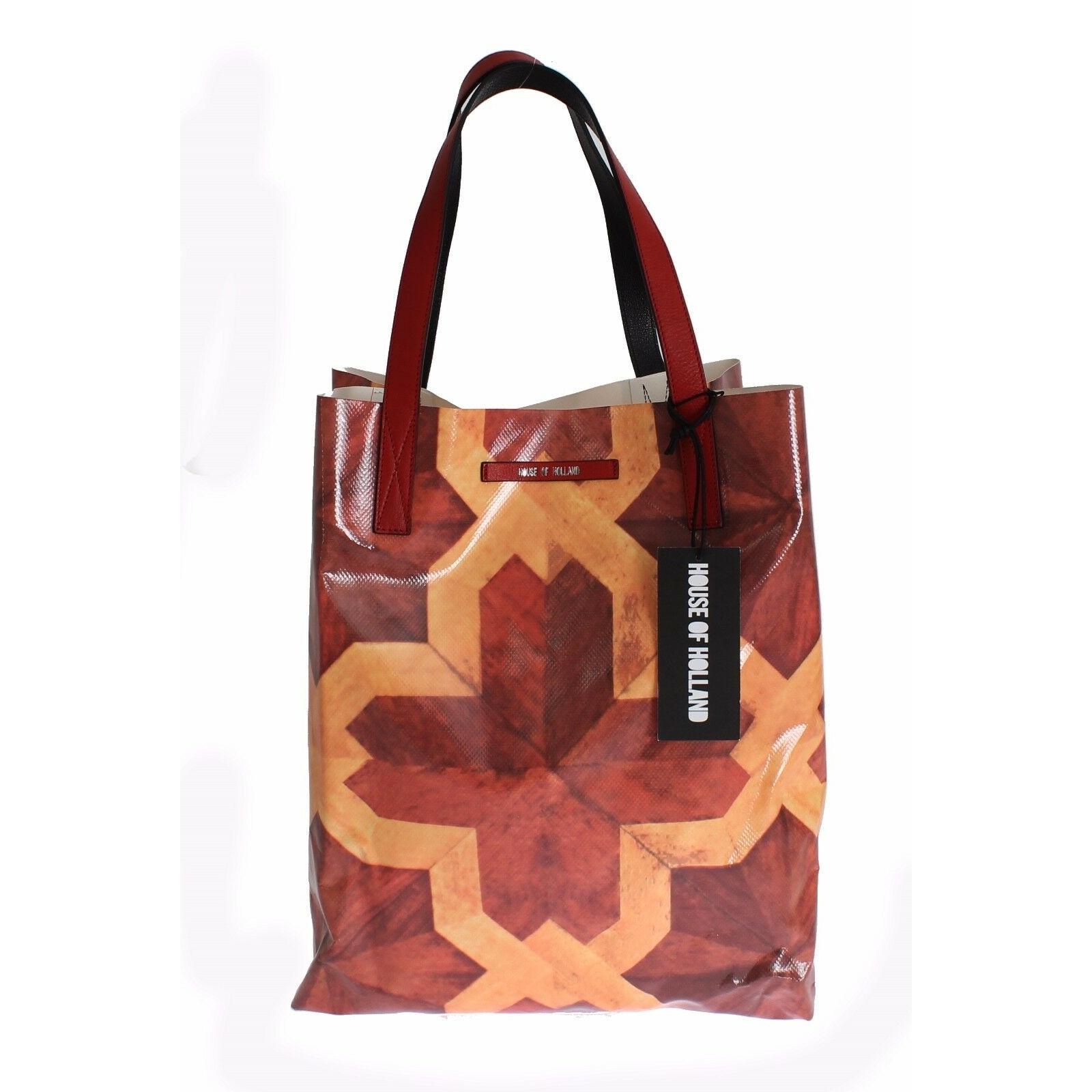 Brown Plastic Purse Tote Borse Shopping HandBag - coffeewithmee2