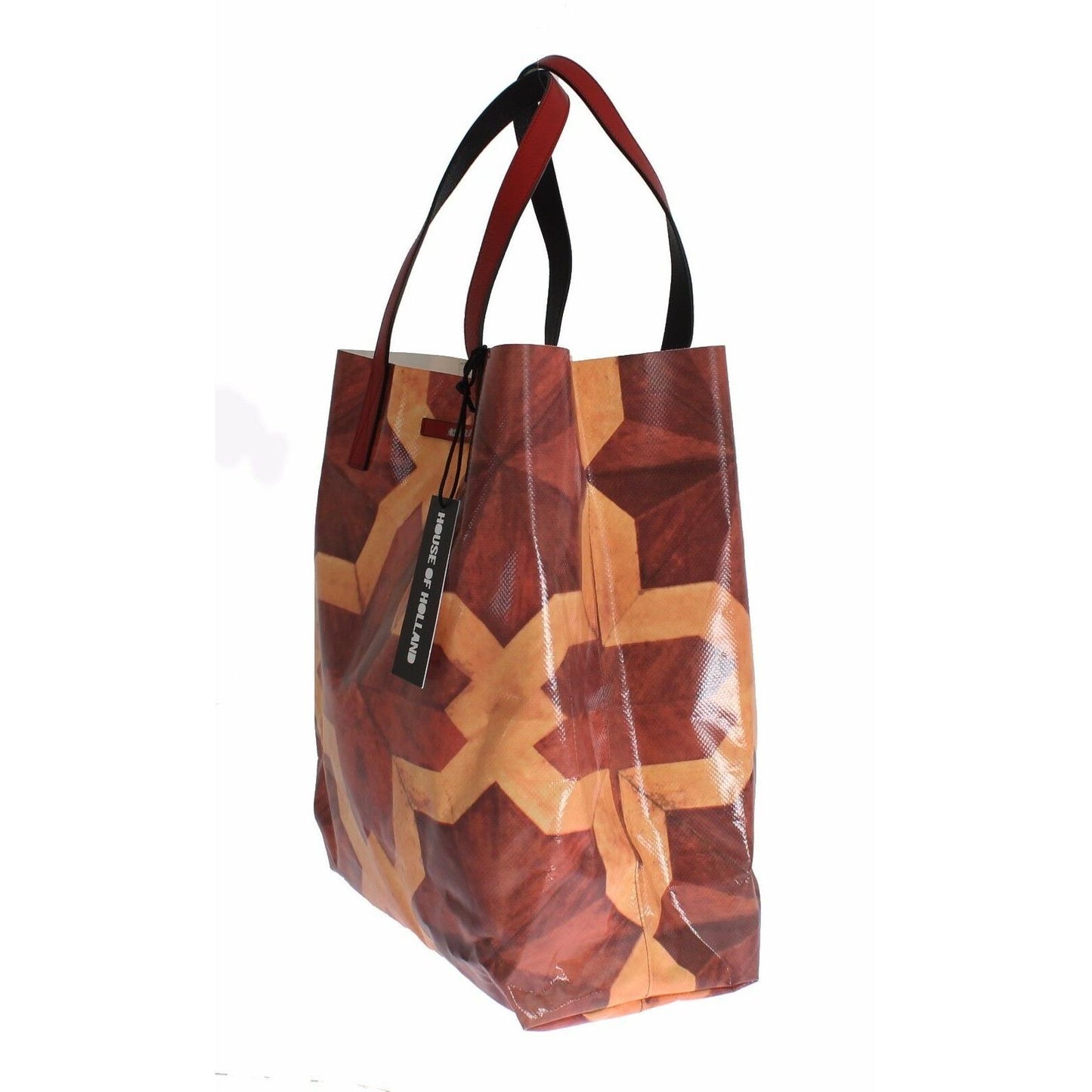 Brown Plastic Purse Tote Borse Shopping HandBag - coffeewithmee2