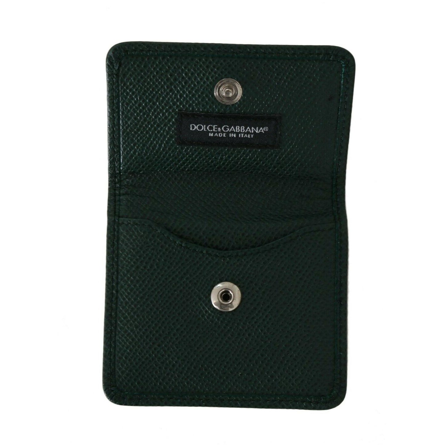 Green Dauphine Leather Condom Pocket Case Holder - coffeewithmee2