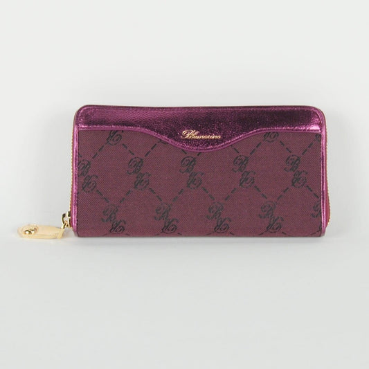 Purple Leather Wallet - coffeewithmee2