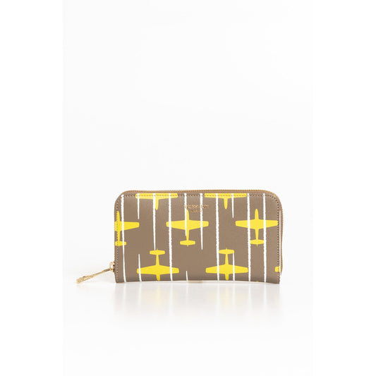 Y Yellow Leather Wallet - coffeewithmee2