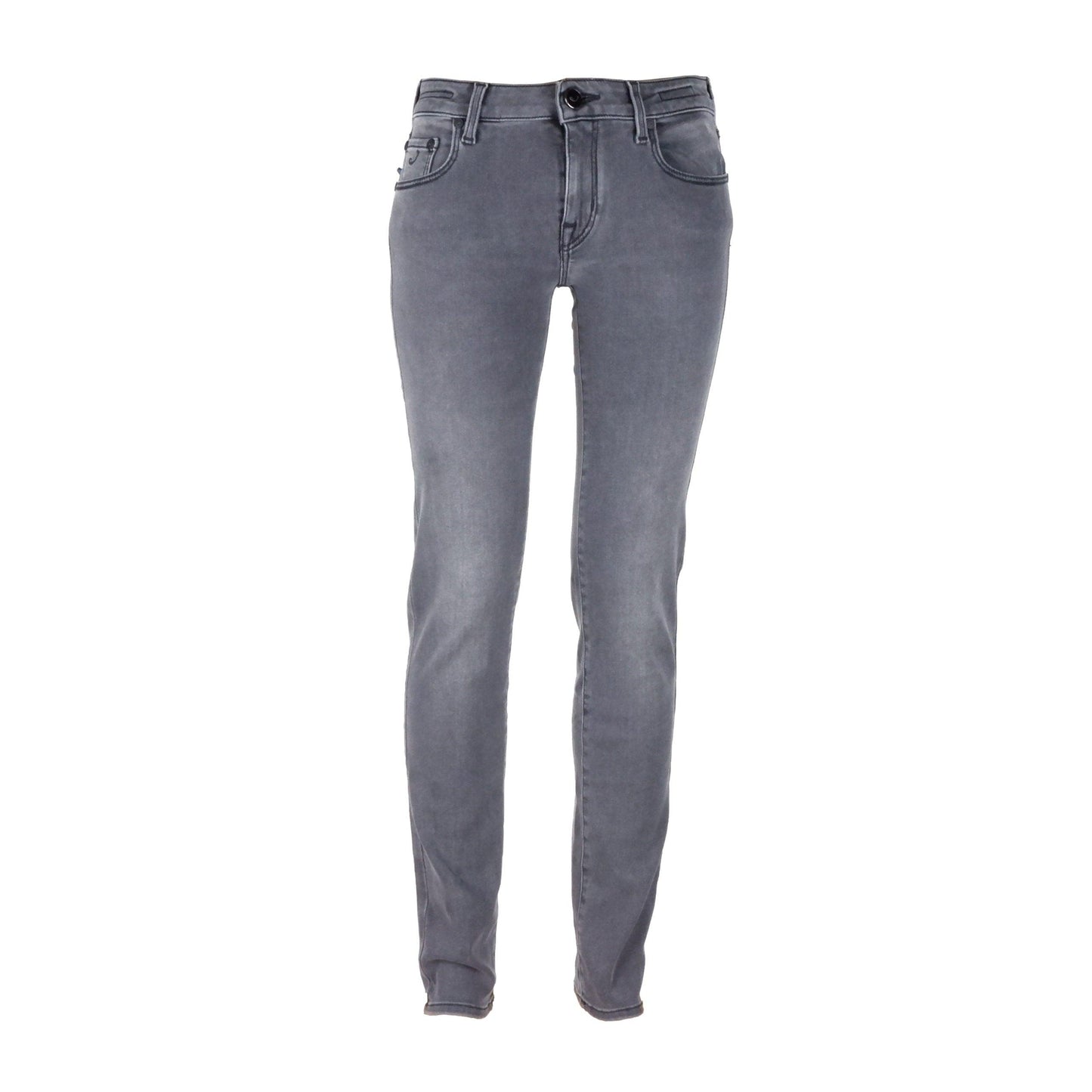 Grey Cotton Handmade Jeans