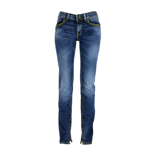 Blue Stretch Cotton Jeans