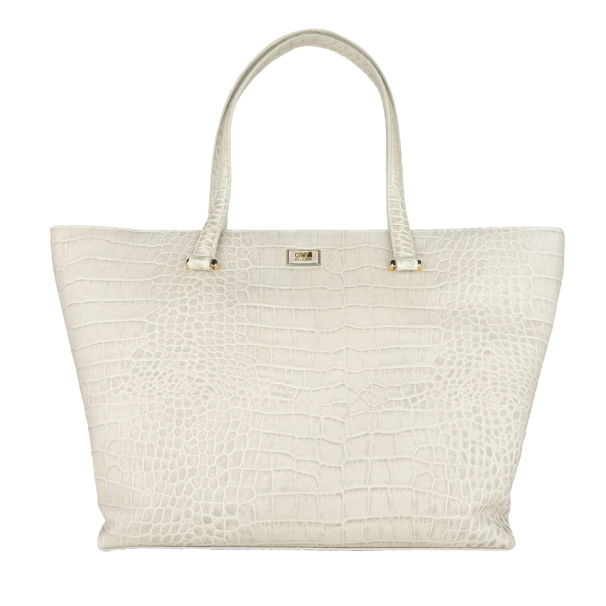 White Calf Leather Class Handbag - coffeewithmee2