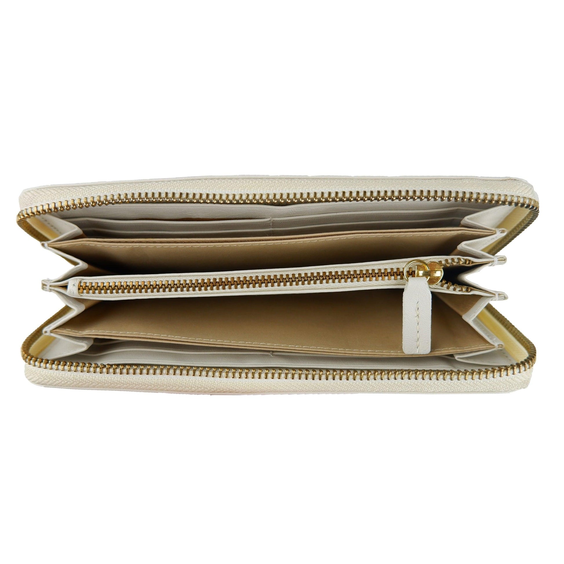 White Calf Leather Wallet - coffeewithmee2