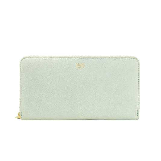 Grey Calf Leather Wallet - coffeewithmee2
