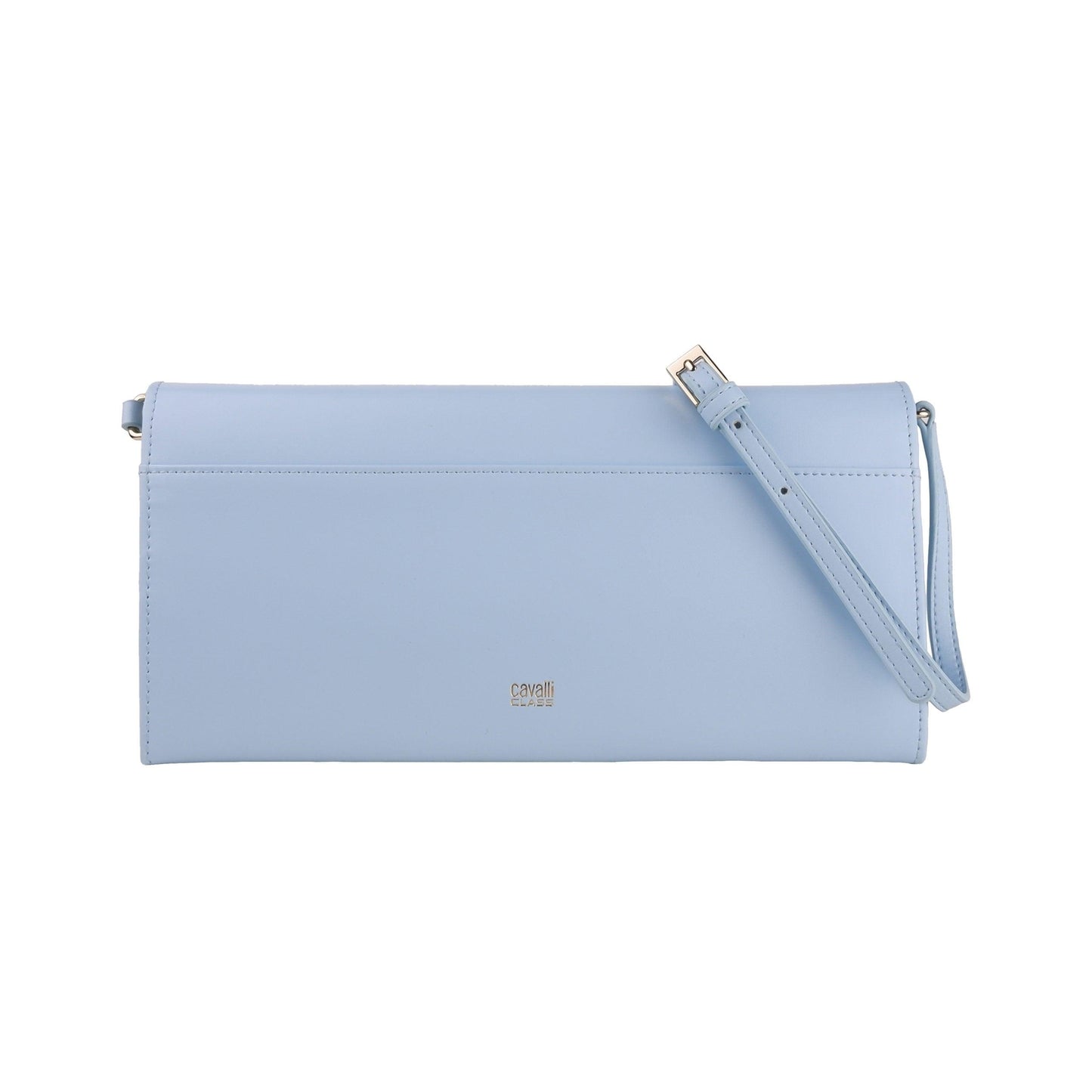 Light Blue Calf Leather Crossbody Shoulder Bag - coffeewithmee2