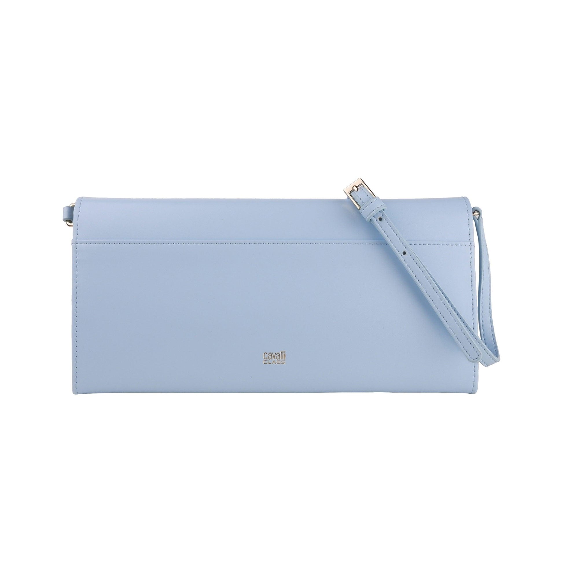 Light Blue Calf Leather Crossbody Shoulder Bag - coffeewithmee2
