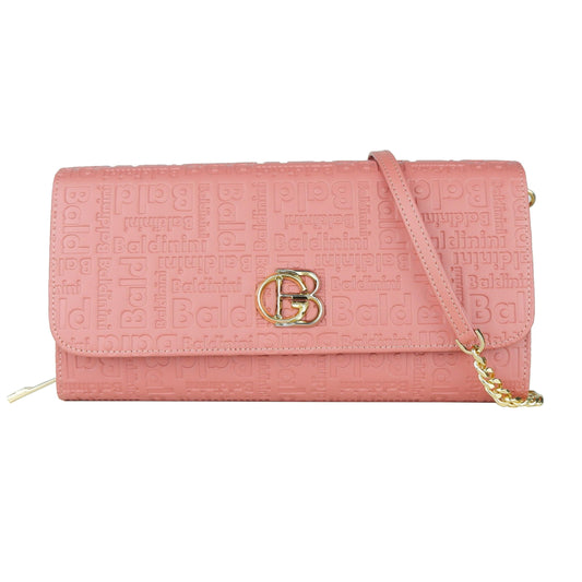 Dark Pink Calf Leather Crossbody Shoulder Bag - coffeewithmee2