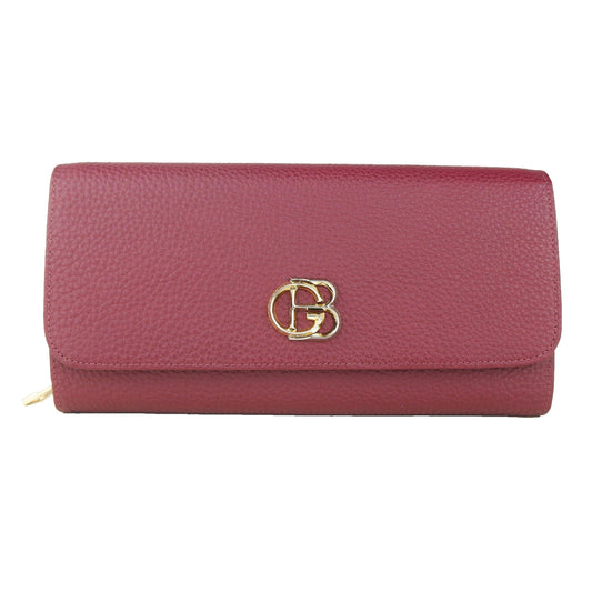 Dark Red Calf Leather Crossbody Shoulder Bag - coffeewithmee2