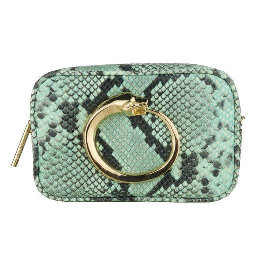 Turquoise Calf Leather Crossbody & Belt Bag - coffeewithmee2